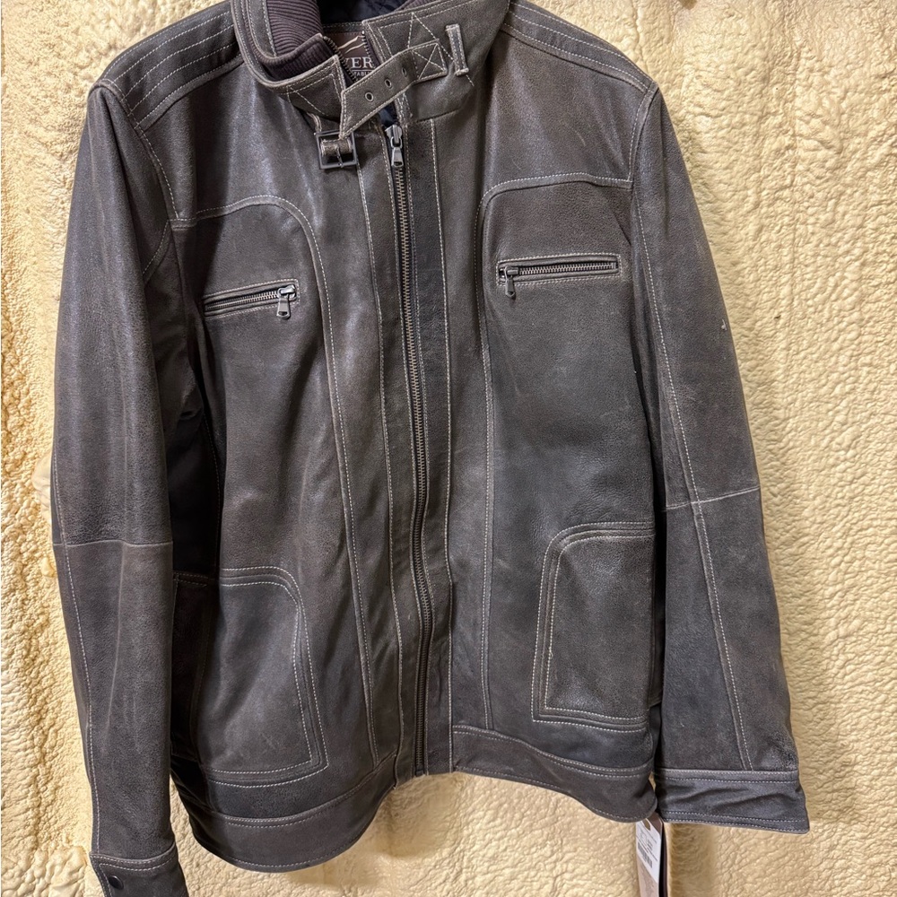 Overland - Memphis Antique Brown Leather Jacket